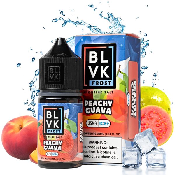 BLVK Frost Ice - Peach Guava Ice (Maracujá e Goiaba) - 30ml - NicSalt