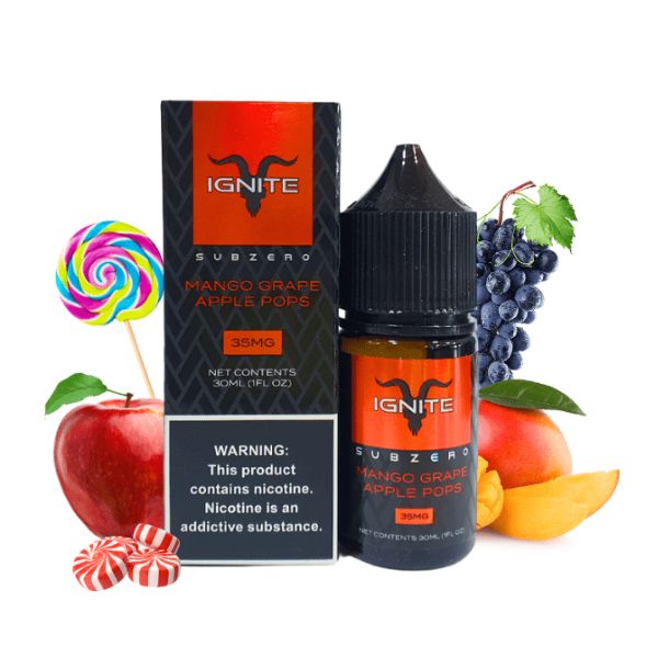 Ignite Salt – Mango Grape Apple Pops (Manga e Uva) – 30ML