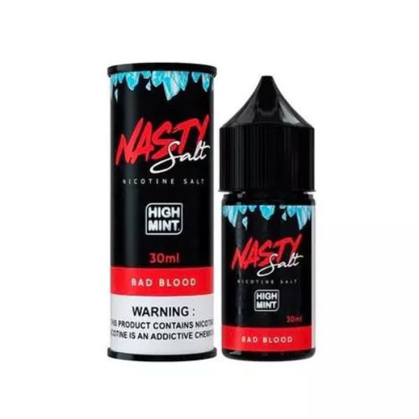Nasty Salt - Bad Blood High Mint (Groselha e Hortelã) - 30ml - NicSalt