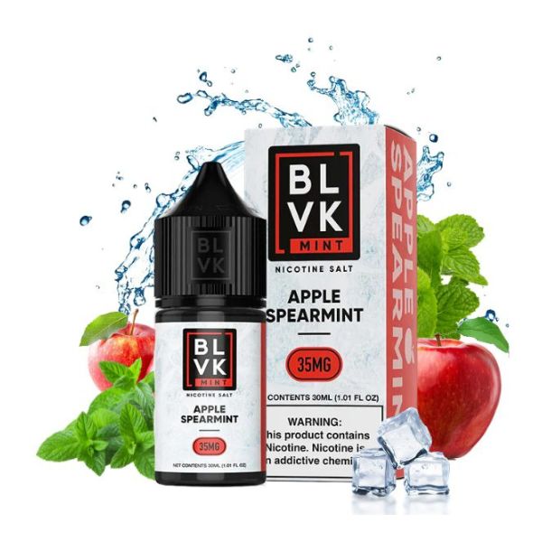 BLVK Salt Mint - Apple Spearmint (Menta e Maçã) - 30ml - NicSalt
