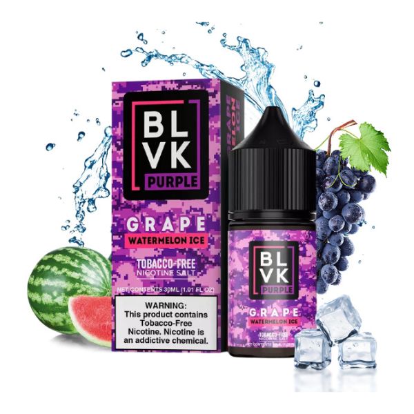 BLVK Salt Purple - Grape Watermelon (Uva e Melancia) - 30ml - NicSalt