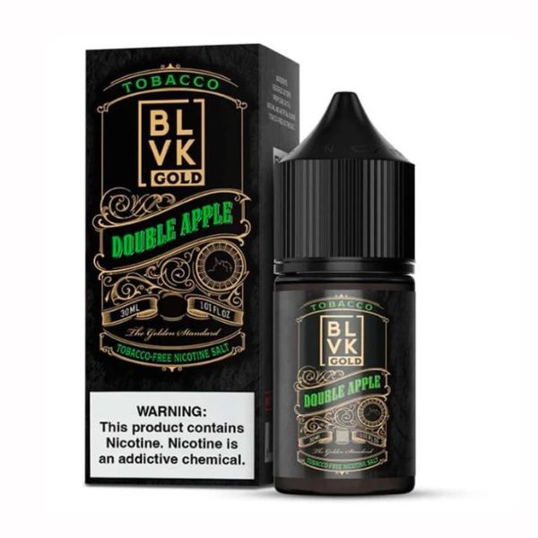 BLVK Salt Gold - Double Apple (Tabaco, maçã verde e vermelha) - 30ml - NicSalt