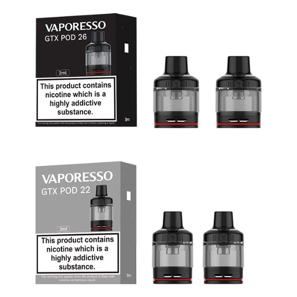 VAPORESSO GTX POD 22/26 (VENDIDO POR UNIDADE) - CARTUCHO