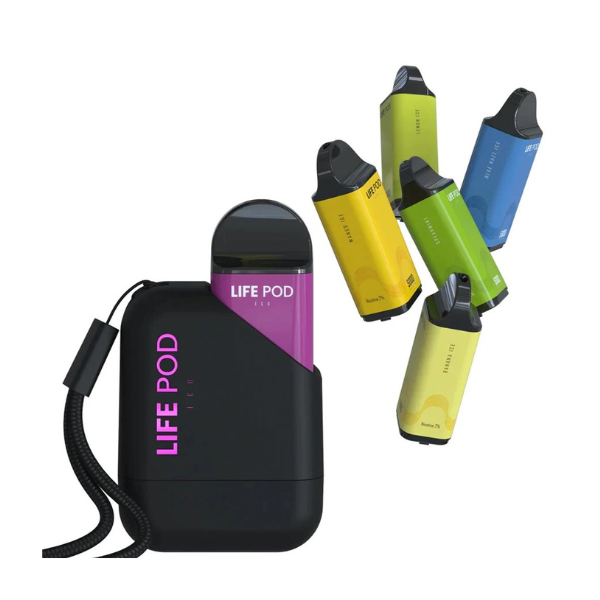 KIT LIFE POD ECO 5000 PUFFS – LIFE POD (Aparelho + Refil)