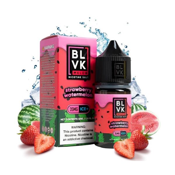 BLVK Salt Melon - Strawberry Watermelon Ice (Morango e Melancia) - 30ml - NicSalt