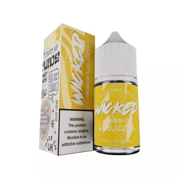 Wicked Salt - Pina Colada Ice (Abacaxi com Coco) - 30ml - Nicsalt