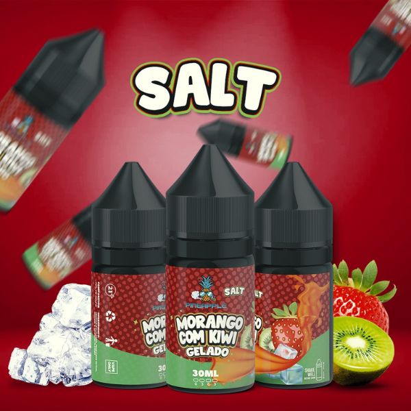 Pineapple Juice Salt - Morango com Kiwi Gelado - 30ml