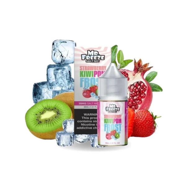 Mr. Freeze - Strawberry Kiwi Pom Frost (Morando, Kiwi e Romã) - 30ml - NicSalt