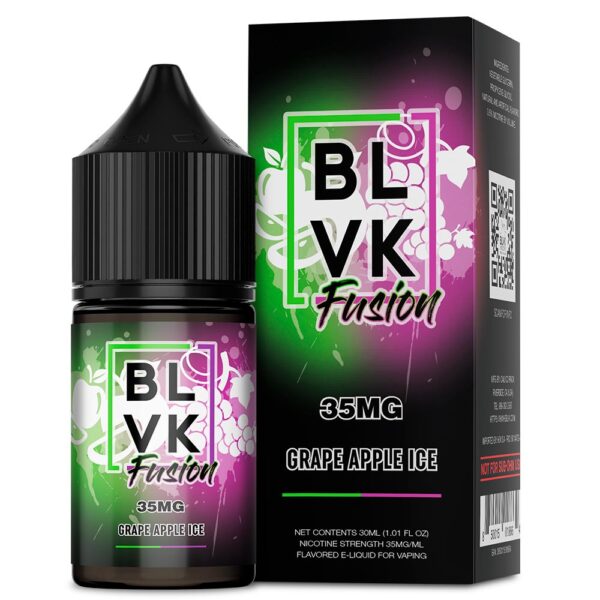 BLVK Fusion - Grape Apple Ice (Uva e Maçã) - 30ml - NicSalt