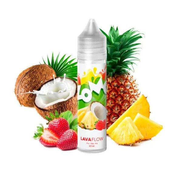 Zomo - Lava Flow (Abacaxi, Morango e Coco) - 60ml - Freebase