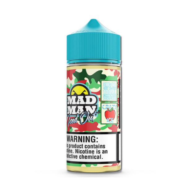 Juice Madman Apple Ice (Maçã) 100ml - Freebase: A Maçã Crocante com um Toque Gélido!