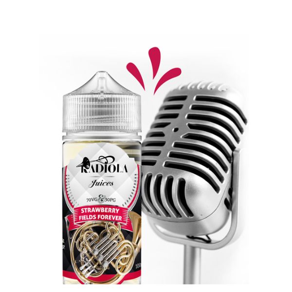 Juice Radiola - Strawberry Fields Forever (Morango e baunilha) - 100 ml - Freebase