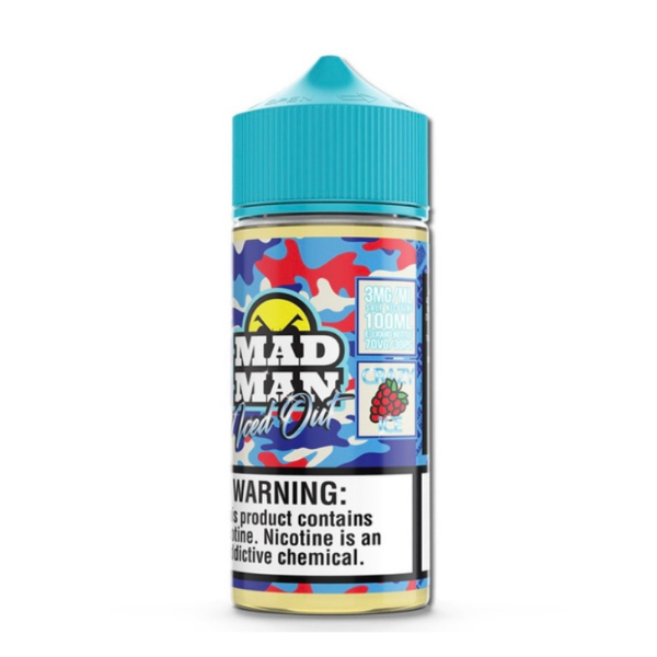 Juice Madman Raspberry Ice (Framboesa) 100ml - Freebase