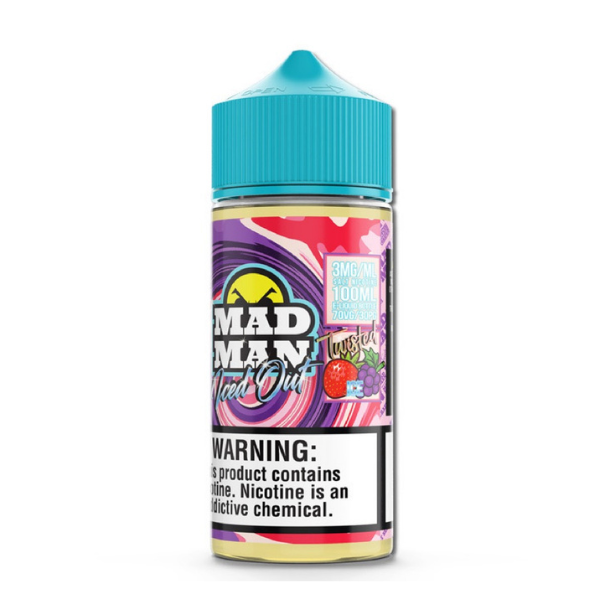 Juice Madman Grape Strawberry Ice (Morango e Uva) 100ml-Freebase