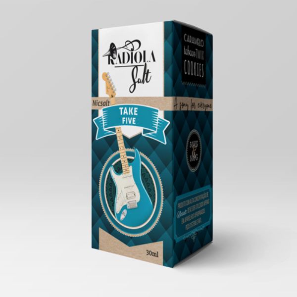 Radiola - Take Five (Tabaco Caramelo e Cookies) - NicSalt 30ml