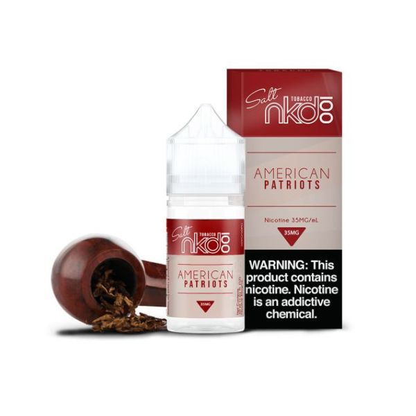 Naked Salt - Amarican Patriots (Tabaco Clássico) - Nicsalt - 30ml