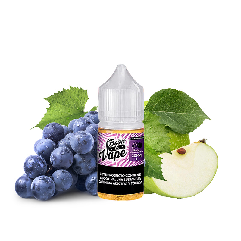Born To Vape - Grape Green Apple (Uva e Maçã verde) - NicSalt 30ml
