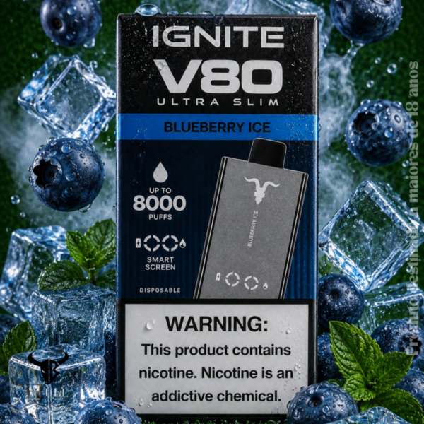 Ignite V80 Ultra Slim – 8.000 Puffs – Pod Descartável
