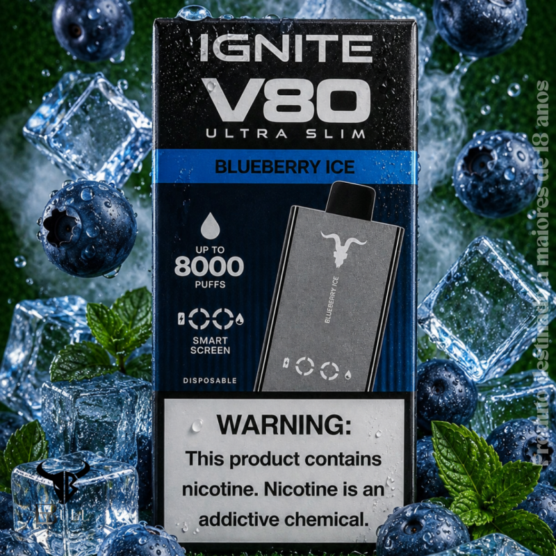 Ignite V80 Ultra Slim – 8.000 Puffs – Pod Descartável