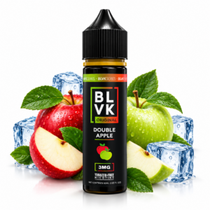 BLVK Double Apple 60ml Original Series Freebase – frasco de líquido sabor maçã Fuji