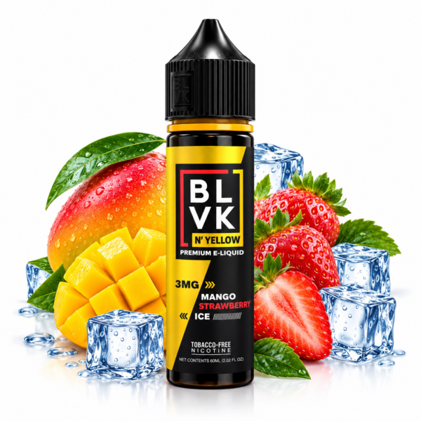 BLVK Mango Strawberry Ice 60ml | Yellow Freebase