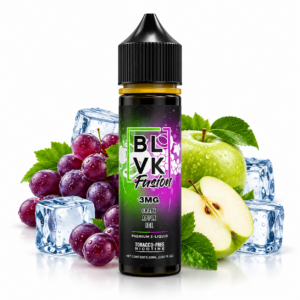 BLVK Grape Apple Ice 60ml Fusion Freebase – frasco de líquido sabor uva roxa e maçã verde com ice