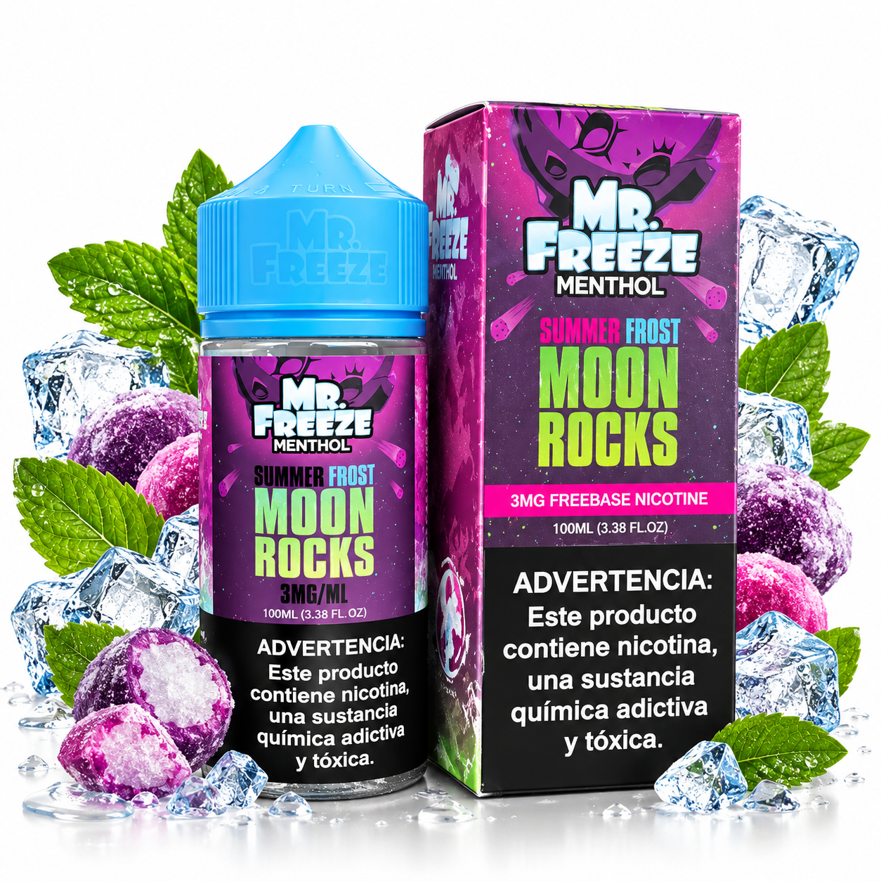 Mr. Freeze Summer Frost Moon Rocks 100ml | Freebase
