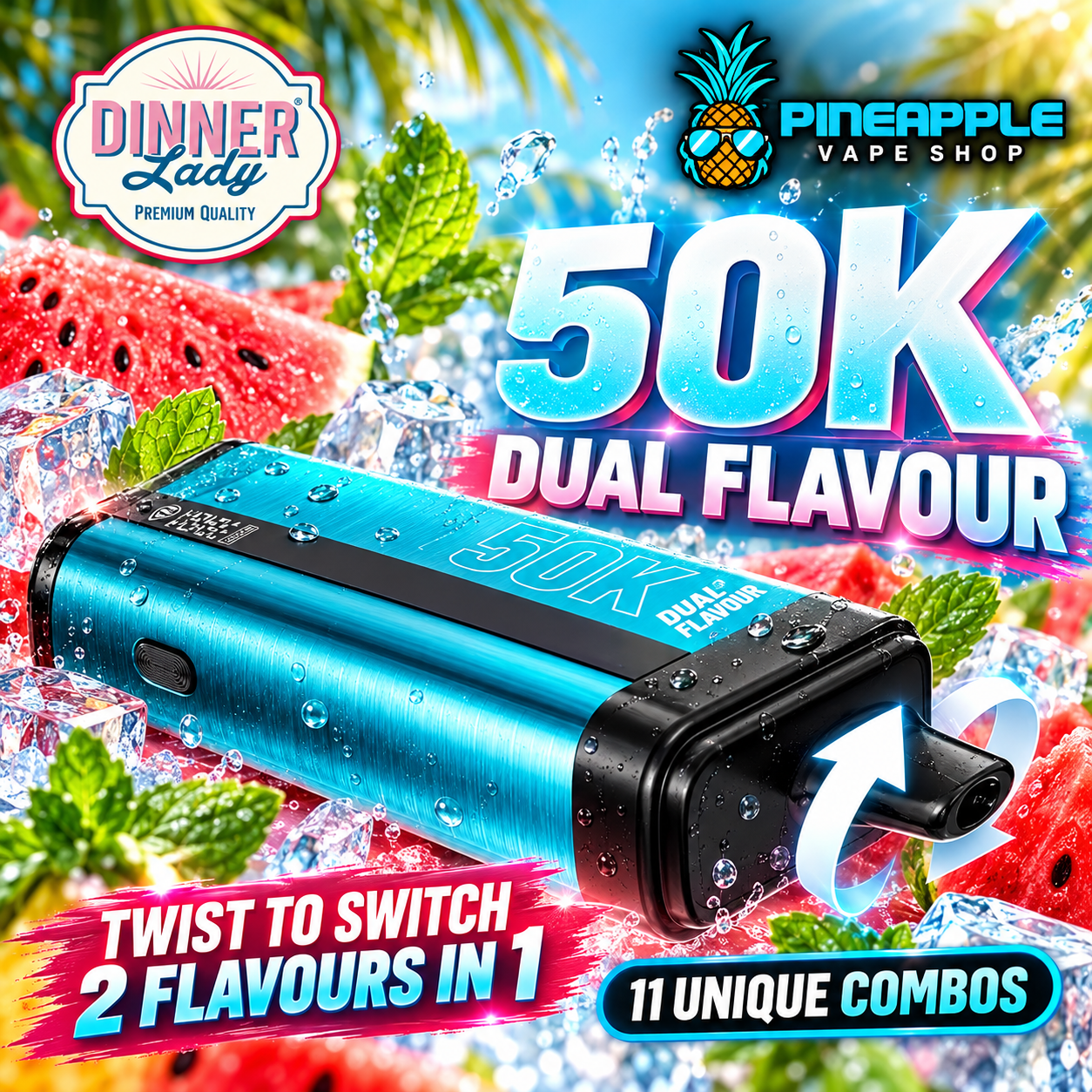 Dinner Lady Dual Flavor - 50.000 puffs - Pod Descartável - Imagem 5