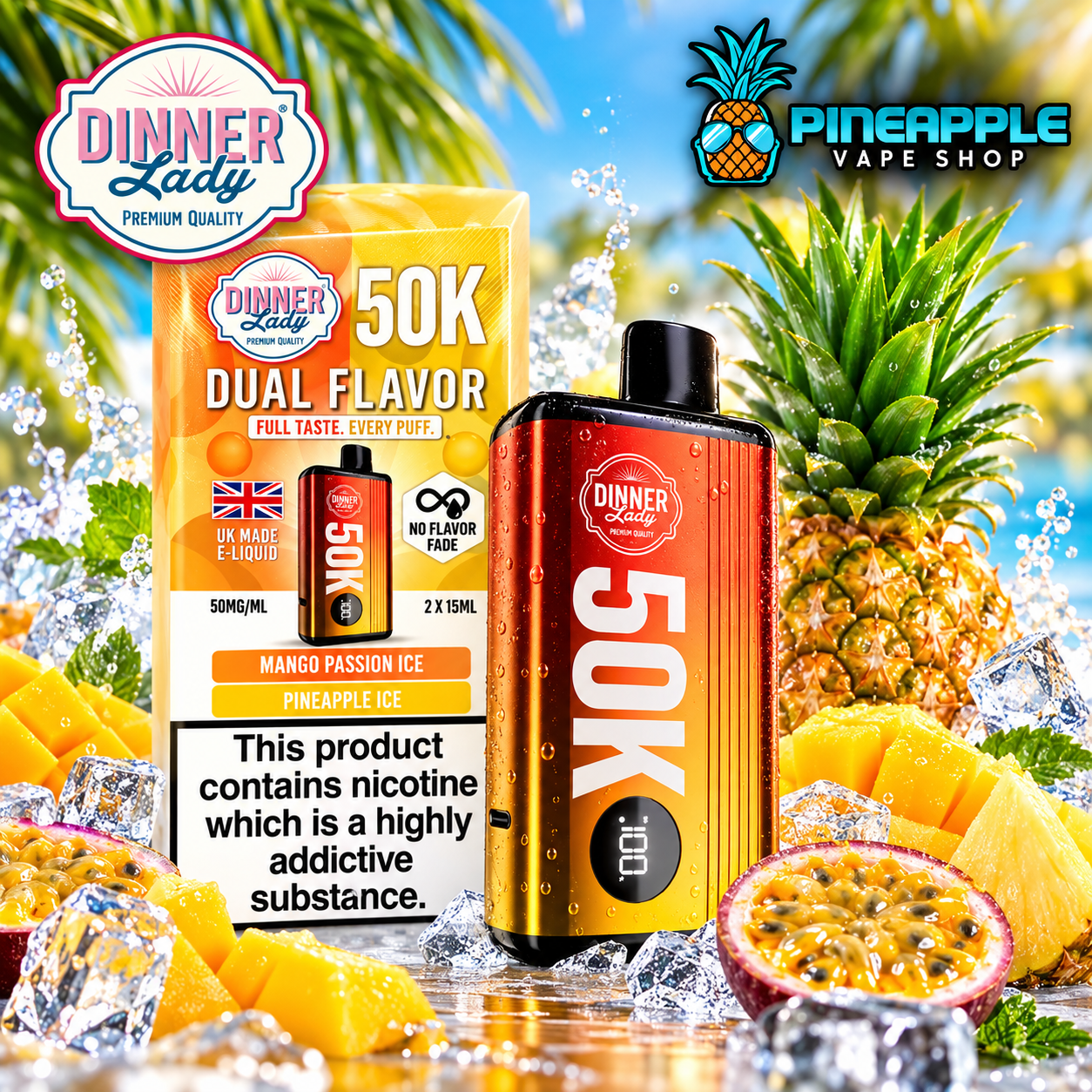 Dinner Lady Dual Flavor - 50.000 puffs - Pod Descartável - Imagem 3