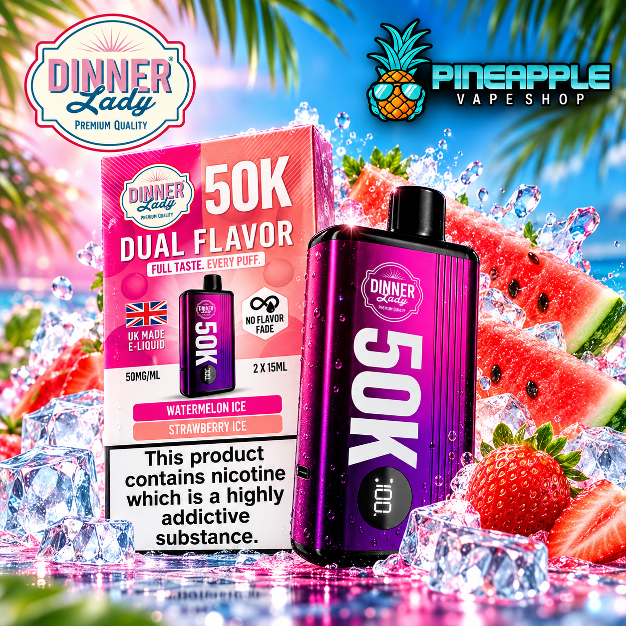 Dinner Lady Dual Flavor - 50.000 puffs - Pod Descartável - Imagem 2